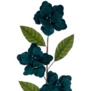 Midnight Green Velvet Trio Amaryllis Stem